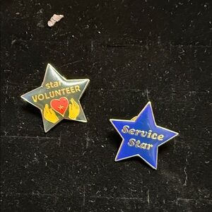 Star Volunteer and Service Star Pins